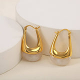 MINIMALIST STAINLESS STEEL SMOOTH TEARDROP EARRINGS_CWMM8906