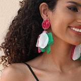 BOHO FLORAL EARRINGS ORIGINAL HANDMADE DESIGN_CWMM6181