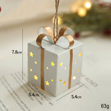 IRON STAR LIGHTED GIFT BOX XMAS TREE DECOR_CWMM9779