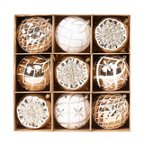 CHRISTMAS ORNAMENTS 10CM PAINTED BALL SET DECOR_CWMM9890