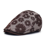 FASHION PRINT ADJUSTABLE FLORAL BERET_CWAB2917