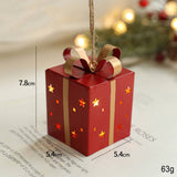 IRON STAR LIGHTED GIFT BOX XMAS TREE DECOR_CWMM9779
