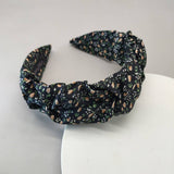 Trendy Floral Pleated Headband