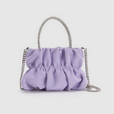 NEW STYLE HIGH END PLEATED RHINESTONE SHOULDER BAG_CWAB3431