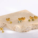 DECEMBER BIRTHSTONE STUD EARRINGS 18K ZIRCON_CWAJE5040