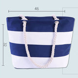JINGPAI ROPE STRIPED PATCHWORK CANVAS BAG_CUAB0221