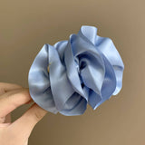 Satin Puff Hair Clip Bun Twist Claw Clip_Cwaha08221