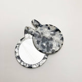 CUTE BUNNY COMPACT MIRROR ACETATE FLORAL_CWMM6374