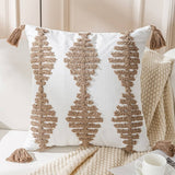CREAM VINTAGE SOFA PILLOW COVER WAIST CUSHION_CWMM7716