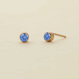 Zodiac Birthstone Zircon Stud Earrings Colorfast_Cwaje5027