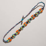 COLORFUL FLOWER RICE BEADS HANDMADE BEADED BRACELET_CWMM3803