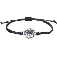 Waterproof Wax Thread Woven Football Bracelet
