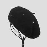 AUTUMN AND WINTER TEMPERAMENT RETRO DIAMOND BERET_CWAH1935