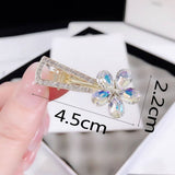 SHINY CRYSTAL FLOWER DIAMOND CLIP DUCKBILL CLIP_CWAHA4706