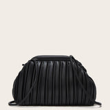 SIMPLE PLEATED SHOULDER CLOUD BAG_CWAB2646