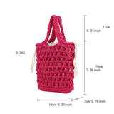 HANDMADE BEACH TOTES WITH MESH LIGHTWEIGHT TRENDY_CWAB4680