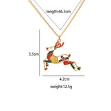 CHRISTMAS CARTOON PERSONALITY VERSATILE NECKLACE_CWAJE1862
