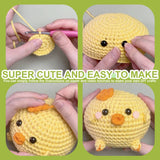HANDMADE CHICKEN DOLL CROCHET MATERIAL KIT_CWMM1865