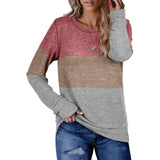 Womens Crew Neck Pullover Matching Color Hoodie
