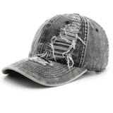 Vintage Washed Hole Baseball Cap For Men Women_Cwah0907