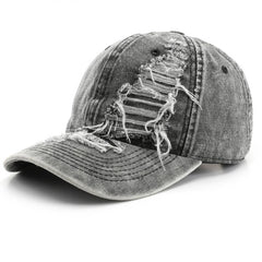 Vintage Washed Hole Baseball Cap For Men Women_Cwah0907
