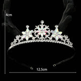 BEAUTIFUL SNOWFLAKE PARTY WEDDING CRYSTAL TIARAS_CWMM2021