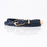 Fashionable Ladies Weave Thin Waist Belts