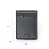 MEN RETRO ZIPPER CREDIT CARD BAG WALLET_CWAB1340