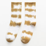 SIMPLE TIE DYED HIGH TOP SOCKS_CWMS0263