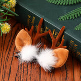CHRISTMAS CUTE ELK ANTLERS CHILDRENS HAIRPIN_CWAHA2745