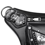 RETRO SKULL STEAMPUNK LEG BAG WALLET_CWAB0647