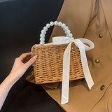 Simple And Fashionable Straw Small Square Bag_Cwab2311