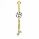 BUTTERFLY CZ BELLY BUTTON RING BODY PIERCING_CWMM9178
