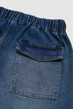 Straight-Leg Wide-Leg Pleated Baggy Jeans