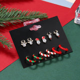 CHRISTMAS EARRING COMBINATION CARTOON EARRING SET_CWMM2611