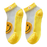 SUMMER DAISY GIRL LOW TOP THIN TRANSPARENT SOCKS_CWMS0401