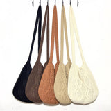 Cwab4573_Solid Knit Twist Vintage Tote Crossbody Bag