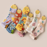 CUTE CARTOON SMILING FACE SOCKS_CWMS0876