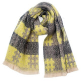 CIRCLE YARN JACQUARD SCARF UNISEX WINTER WRAP_CWASC0879