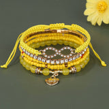 COLORFUL MULTI LAYER ELASTIC RICE BEAD BRACELET_CWAHA2469