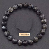 Crystal Natural Stone Beaded Bracelet Unisex_Cwmm11267