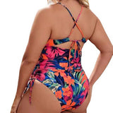 LARGE SIZE HOLLOW ONE PIECE BIKINI SWIMSUIT_CWMW0600