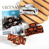 HALLOWEEN SPIDERWEB HAIR CLAW GHOST PUMPKIN CLIP_CWAHA1447