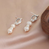 Light Luxury Freshwater Baroque Pearl Earrings