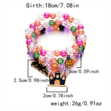 Christmas Beaded Stretch Bracelet Set Women_Cwaje05639