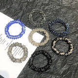 CUTE CRYSTAL VINTAGE HAIR TIE SWEET PONYTAIL BAND_CWAHA6765