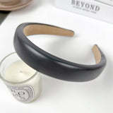 TEXTURED SOLID COLOR WIDE BRIM HIGH TOP HEADBAND_CWAHA2078