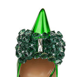 SHALLOW POINTED TOE CRYSTAL BOW HIGH HEELS_CWSHH0092