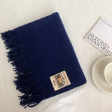 SOLID COLOR FAUX CASHMERE SCARF WINTER WRAP_CWASC2303