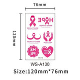 PINK RIBBON TATTOOS BREAST CANCER AWARENESS_CWMM8380